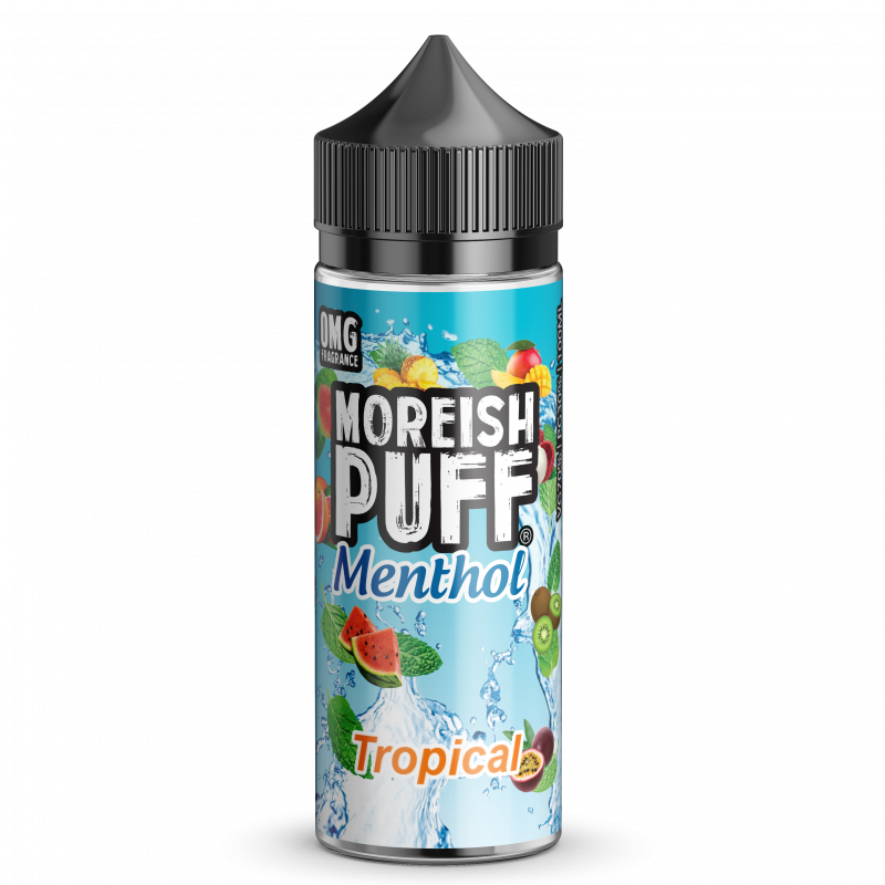 Moreish Puff Menthol – Tropical (100 ml, Shortfill)