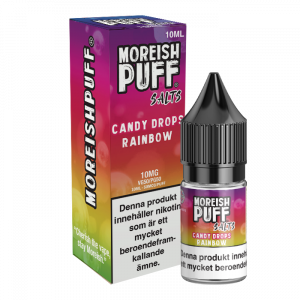 Moreish Puff Candy Drops – Rainbow (10 ml, 10 mg, Nikotinsalt)