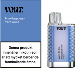 Vont Cube – Blue Raspberry (20 mg, Engångs vape)