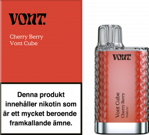 Private: Vont Cube – Cherry Berry (20 mg, Engångs vape)