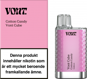 Vont Cube – Cotton Candy (20 mg, Engångs vape)