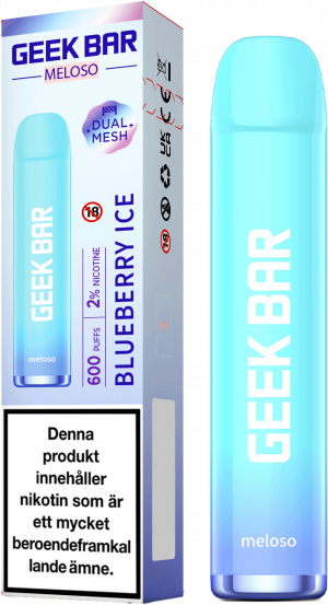 Geek Bar Meloso - Blueberry ICE (20 mg, Engångs vape)