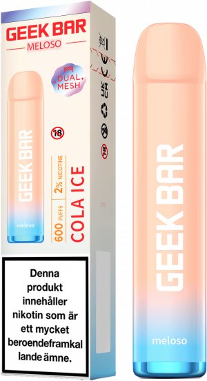 Geek Bar Meloso – Cola ICE (20 mg, Engångs vape)