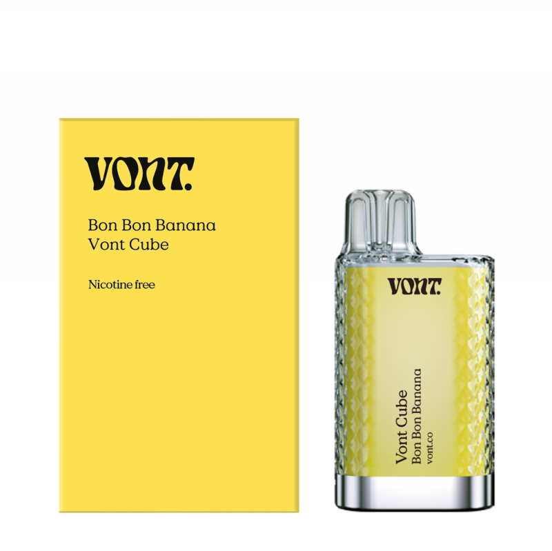 Vont Cube - Bon Bon Banana (Nikotinfri Engångs vape)