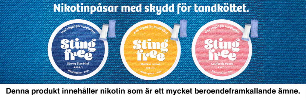 Stingfree snus, skydd för tandkött