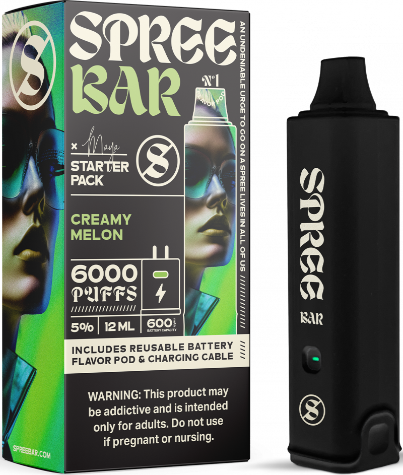 Spree-Bar-Kit-Creamy-Melon-(12-ml,-50-mg)