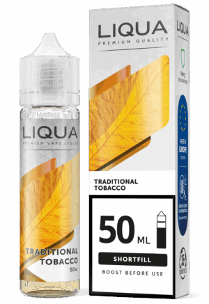 Liqua - Traditional Tobacco (50 ml, Shortfill) (60ml bottle)