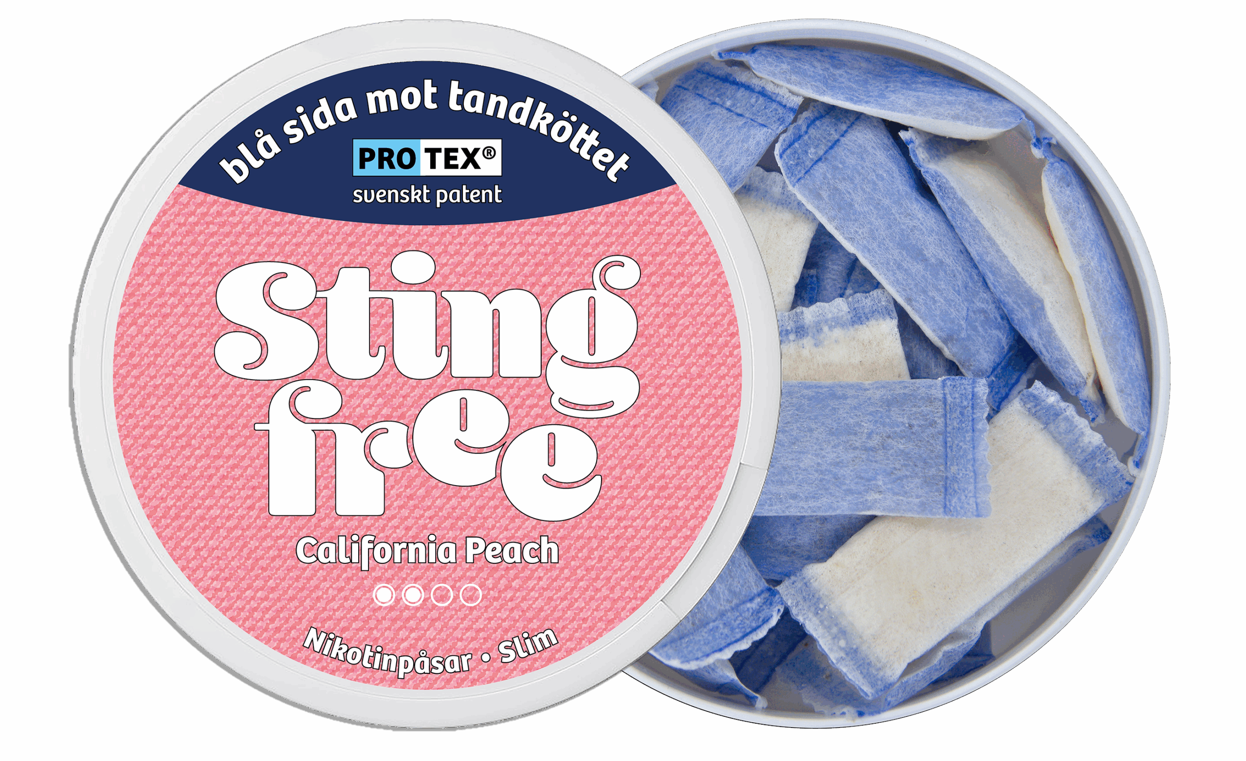 Stingfree - California Peach - Slim (4,4 mg/portion)