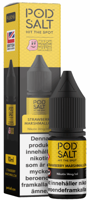 Pod Salt Fusions - Strawberry Marshmallow Man (10 ml, 14 mg, Nikotinsalt)