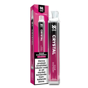 N-One Crystal Mesh - Sour Raspberry (20 mg, Engångs vape)