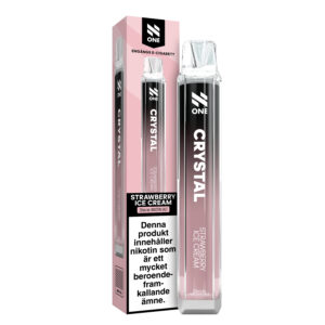 N-One Crystal Mesh - Strawberry Ice Cream (20 mg, Engångs vape)