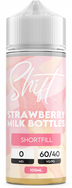 Shift Shortfill 100ml Strawberry Milk Bottles