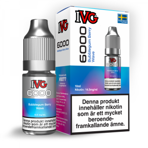 IVG 6000 Salts - Bubblegum Berry Wave (10 ml, 14,5 mg, Nikotinsalt)