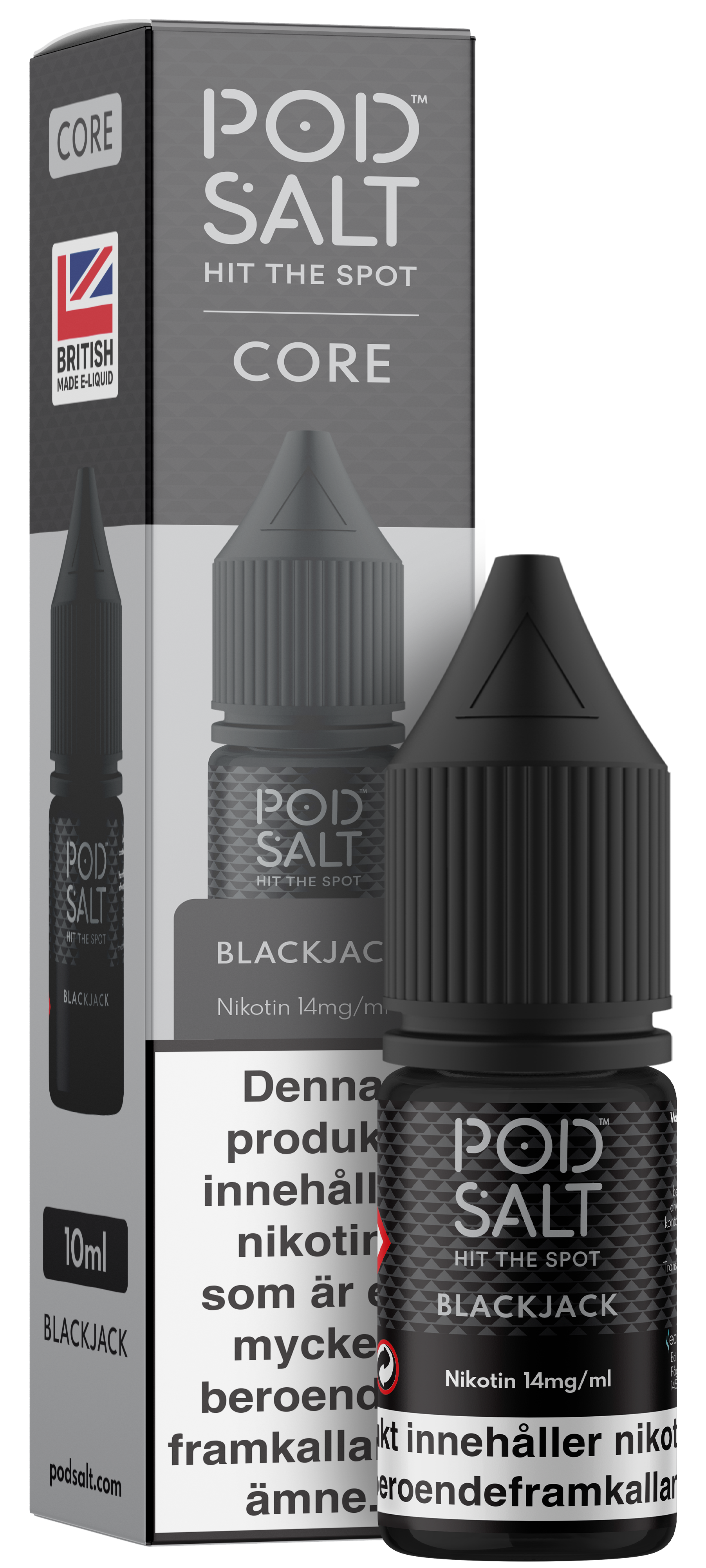 Pod Salt Core - Blackjack (10 ml, 14 mg, Nikotinsalt)