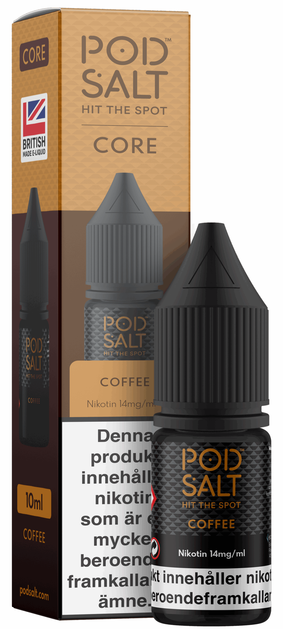 Pod Salt Core - Coffee (10 ml, 14 mg, Nikotinsalt)