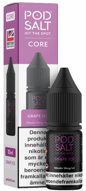 Pod Salt Core - Grape Ice (10 ml, 14 mg, Nikotinsalt)