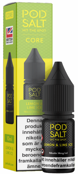 Pod Salt Core - Lemon Lime Ice (10 ml, 14 mg, Nikotinsalt)