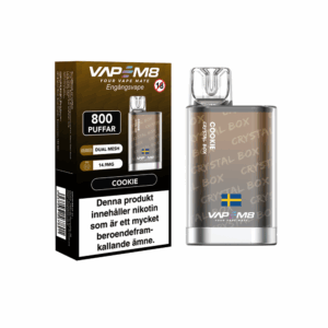 VapeM8 Crystal Box Dual Mesh - Cookie (14,9 mg, Disposable)