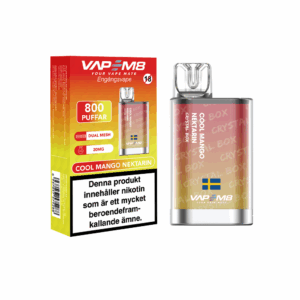 VapeM8 Crystal Box Dual Mesh - Cool Mango Nektarin (20 mg, Disposable)