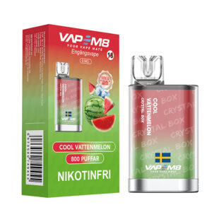 VapeM8 Crystal Box Dual Mesh - Cool Vattenmelon (Nikotinfri, Disposable)