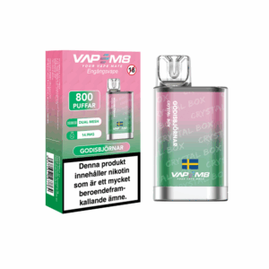 VapeM8 Crystal Box Dual Mesh - Godisbjörnar (14,9 mg, Disposable)