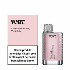 Vont Cube - Creamy Strawberry (14 mg, Engångs vape)