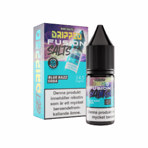 Dripped Fusion Salts - Blue Razz Soda (10 ml, 14,5 mg Nikotinsalt)