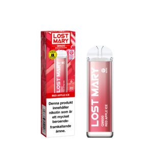Lost Mary QM600 - Red Apple Ice (20 mg, Engångs vape)