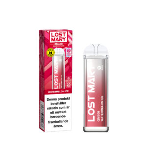 Lost Mary QM600 - Watermelon Ice (20 mg, Engångs vape)