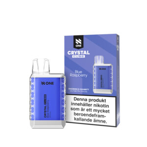 N-One Crystal Cube - Blue Raspberry (20 mg, Engångs vape)