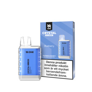 N-One Crystal Cube - Blueberry (20 mg, Engångs vape)