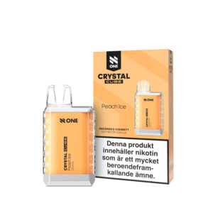 N-One Crystal Cube - Peach Ice (20 mg, Engångs vape)
