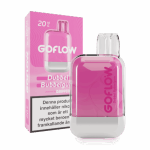 GoFlow - Dubbel Bubblegum (20 mg, Engångs vape)