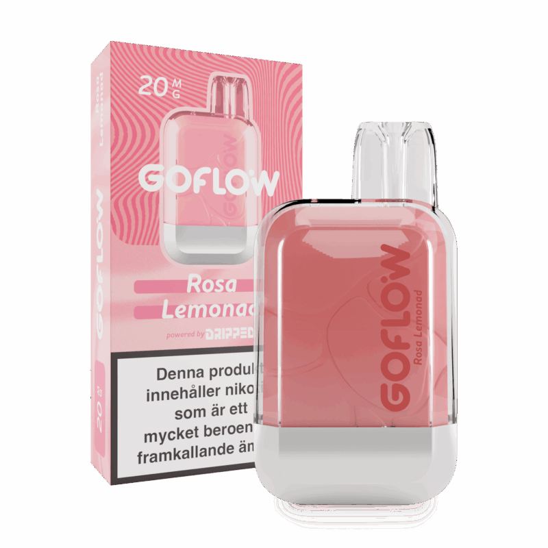 Vape Rosa GoFlow - Rosa Lemonad (20 mg, Engångs vape) | Vapes International