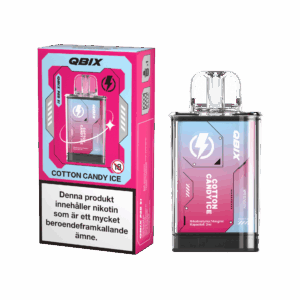 QBIX Pod - Cotton Candy Ice (14-mg, Engångspod)