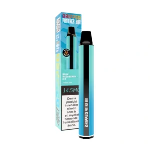 Panther Bar disposable vape Blue Raspberry Ice, 14.5 mg nicotine, 2 ml liquid capacity, Dripped, cooling included.