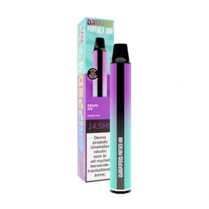 Panther Bar Grape Ice disposable vape, 2 ml, 20 mg nicotine, by Dripped, 1 piece.