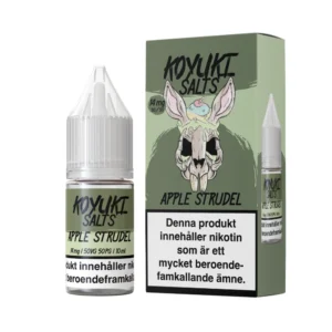 Koyuki Salts Apple Strudel nicotine salt, 10 ml bottle, 14 mg; flavor Apple, Pear, Elderflower; 50VG/50PG; Sweden.