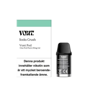 Vont Pod Soda Crush prefilled pod, 1-pack, 2 ml, 1.5 ohm mesh, 20 mg nicotine.