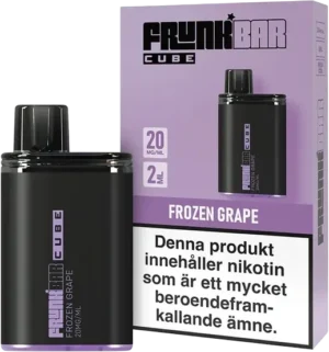 Frunk Bar Cube disposable vape, Frozen Grape, 20 mg nicotine, 2 ml, 1 piece, manufacturer Frunk