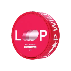 Loop Slim tobacco-free snus, Wild Cherry, strong strength, 8,9 mg/portion, 1 piece