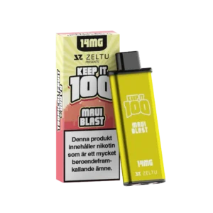 Zeltu Keep It 100 Maui Blast pre-filled pod, 14 mg nicotine, 2 ml, 1-pack.