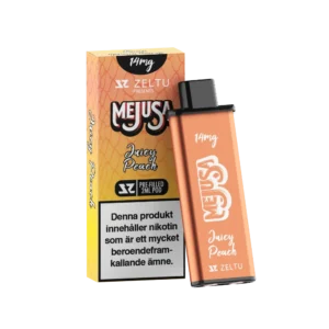 Zeltu Mejusa Juicy Peach pre-filled pod, 2 ml, 14 mg nicotine, 1-pack.