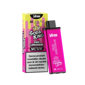 Zeltu Soda King Pink Lemonade pre-filled pod, 2 ml, 14 mg nicotine